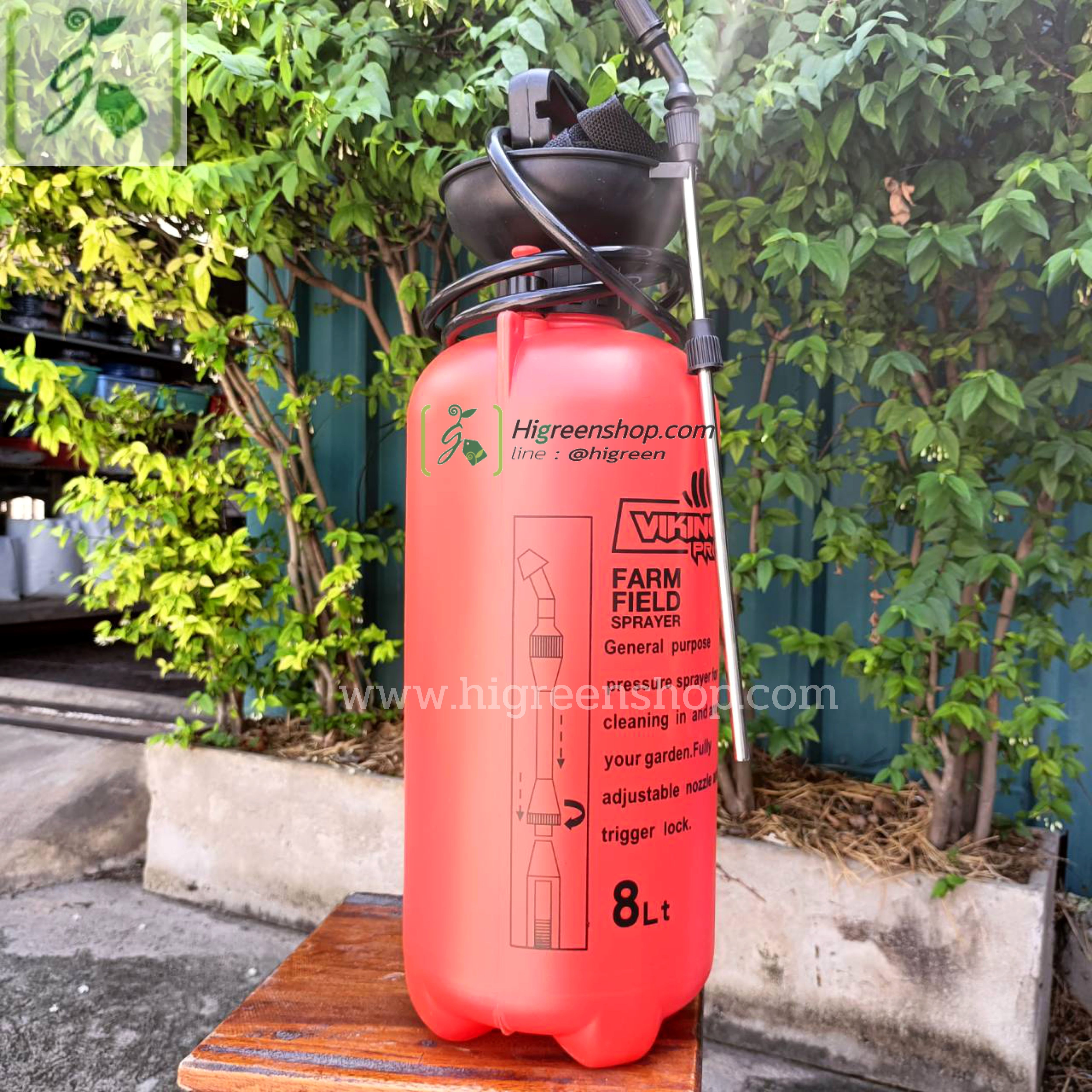 กระบอกฉีดน้ำแบบอัดลม ขนาด 8 ลิตร