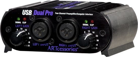ART USB DUAL PRE 2CH PREAMP W/USB