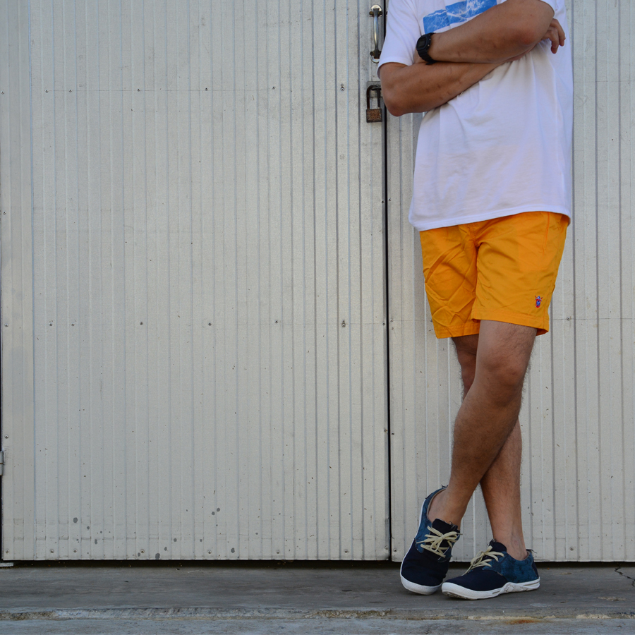 กางเกงขาสั้น BFactory (สีเหลือง) - ไซส์ S, M, L, XL, XXL