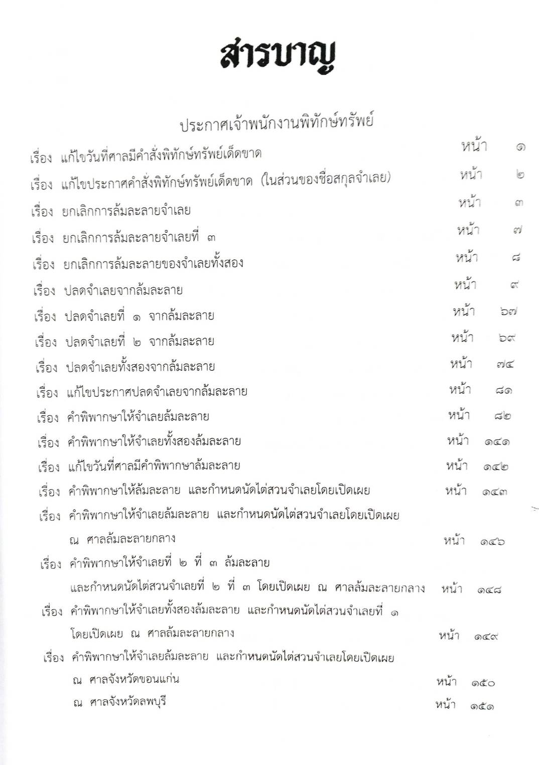 กฎหมายออกใหม่ ตอนที่ 35/64 36 ประกาศเจ้าพนักงานพิทักษ์ทรัพย์