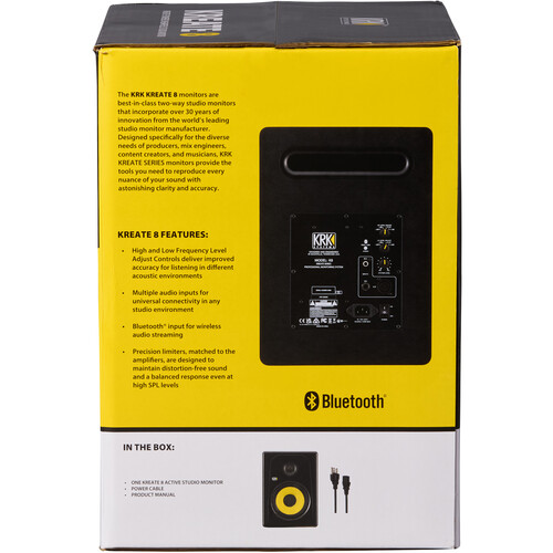 KRK Kreate 8 Active Powered Studio Monitor with Bluetooth (Single)