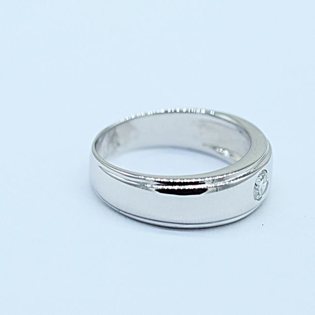 แหวนเพชรเม็ดเดี่ยว สำหรับสุภาพบุรุษ แหวนทอง18K