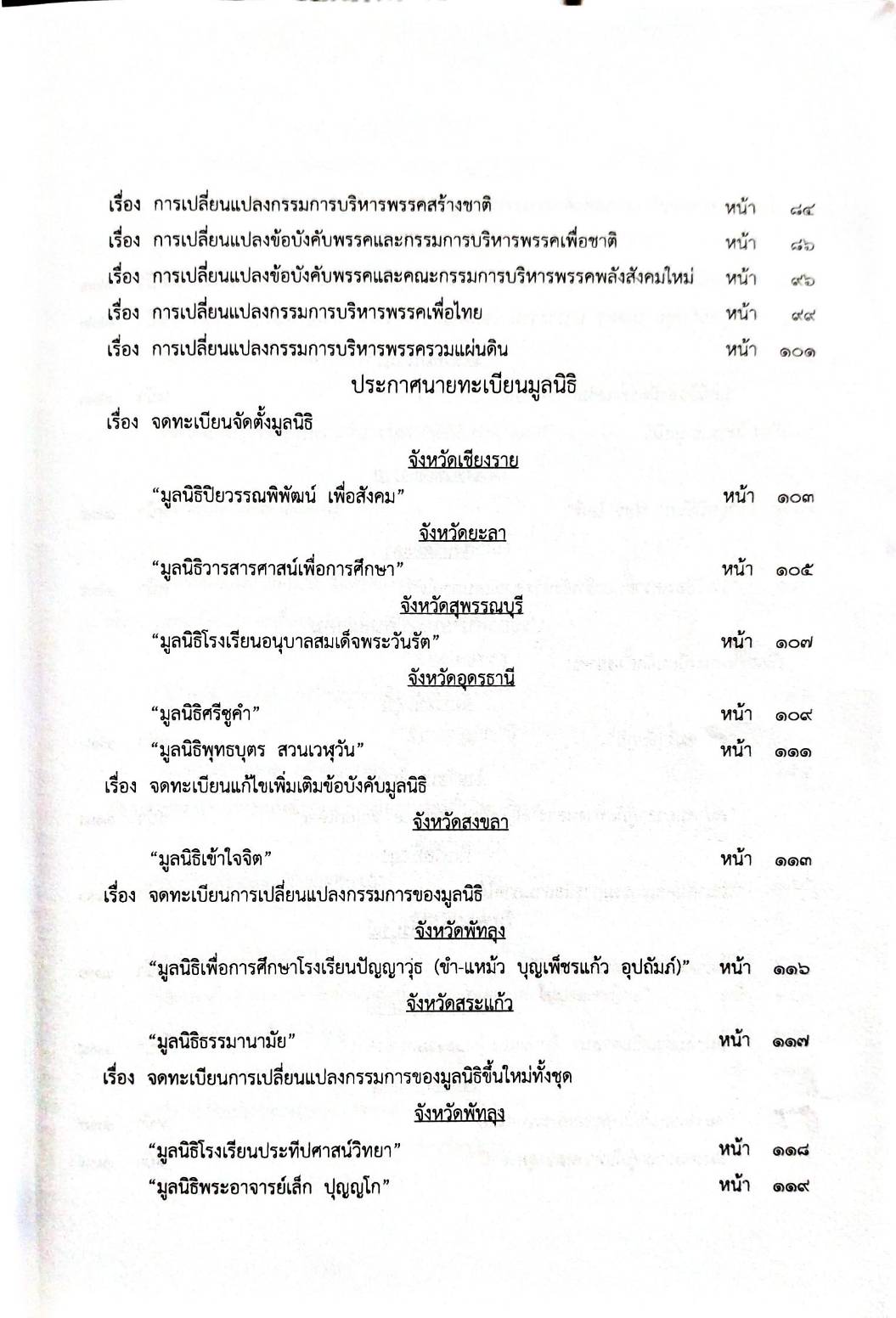 กฎหมายออกใหม่ 10/66 ประกาศกระทรวงการคลัง ฐานะการเงินฯ ประกาศศาลเยาวชนและครอบครัวกลาง... สมาคม - มูลนิธิ