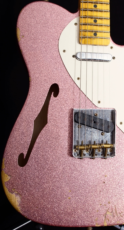 Fender Custom Shop 50s Relic Thinline Telecaster - Champagne Sparkle