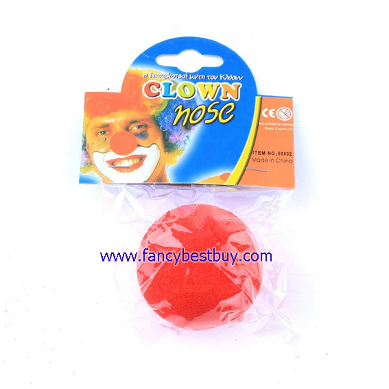 จมูกตัวตลกสีแดง, อุปกรณ์แต่งหน้าตัวตลก, จมูกปลอม สำหรับชุดตัวตลก, ชุดโบโซ่, Clown, BOSO
