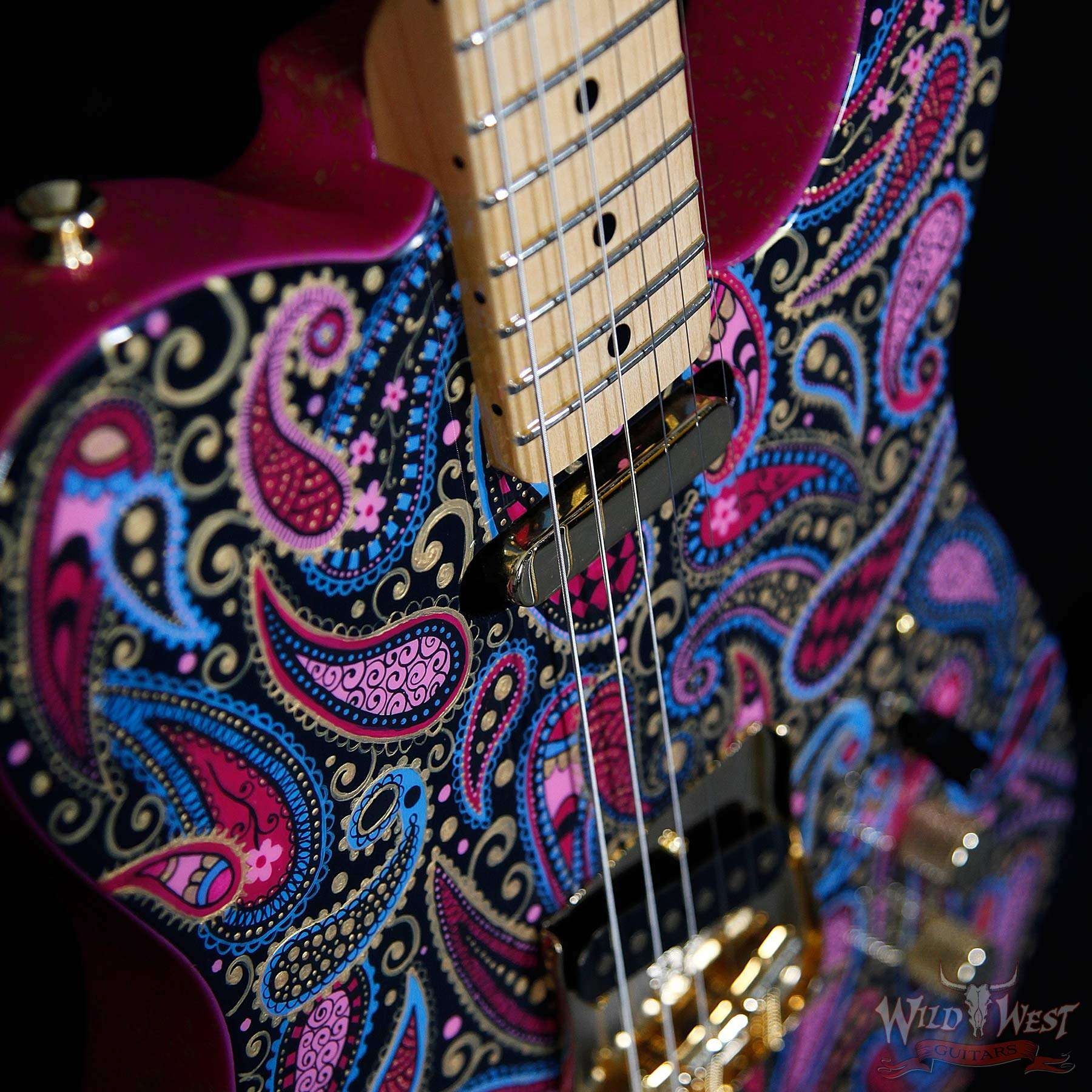 Fender Custom Shop Masterbuilt Hand Painted Paisley Telecaster NOS Artwork By Sarah Gallenberger Built by Greg Fessler