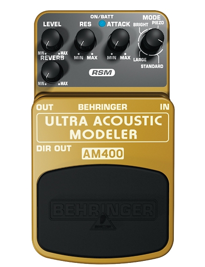 Behringer AM400 Ultra Acoustic Modeler Guitar Modeling Effects Pedal