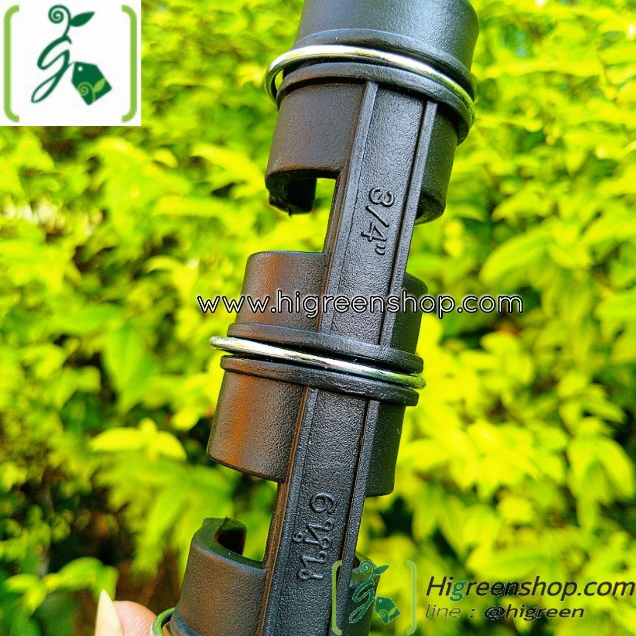 คลิปล็อคสีดำมีสปริง 6 หุน แบบ 3 ข้อ 1000 ตัว