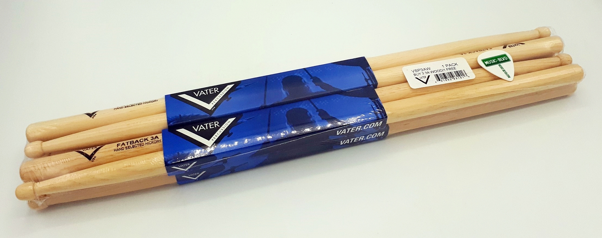 Vater 4 for 3 3A Wood Tip Stick Pack