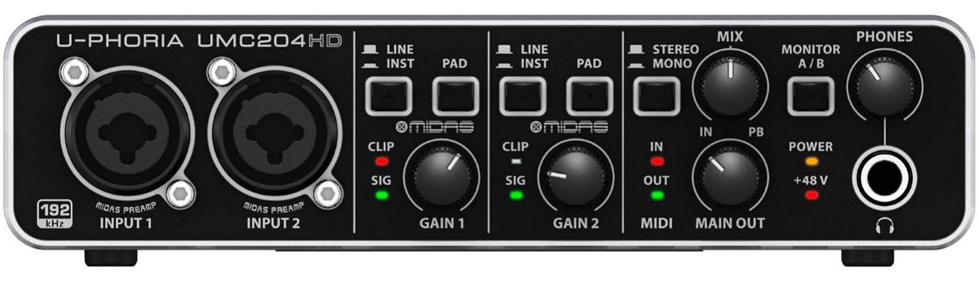 Behringer U-Phoria UMC204HD USB Audio Interface