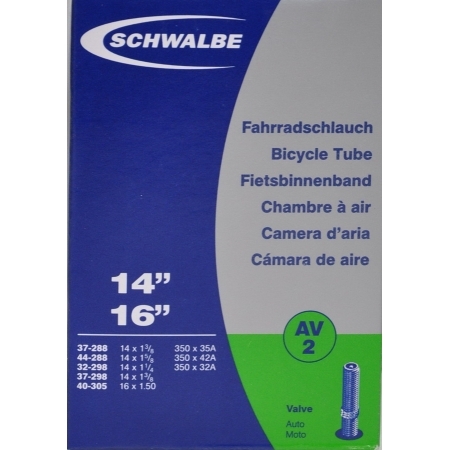 ยางใน Schwalbe 16 x 1.5 / 14 x 1.3/8 -1.75 จุ๊บใหญ่