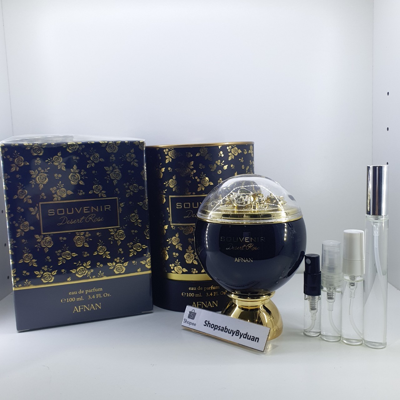 น้ำหอมแท้แบ่งขาย Afnan Souvenir Desert Rose (Black) น้ำหอมแท้ กดใส่ขวด ขนาด 2ml 4ml 5ml 10ml
