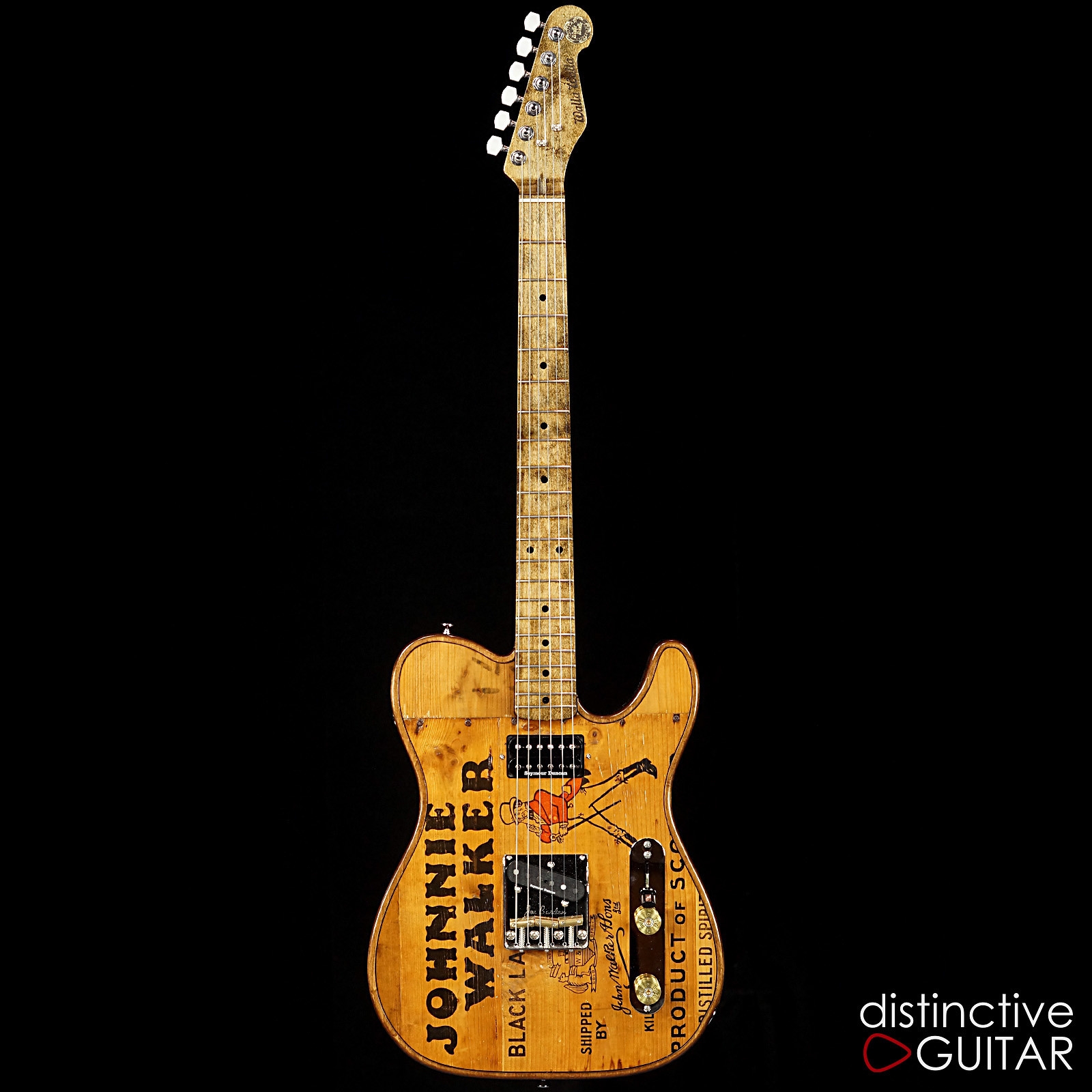 Walla Walla T-Top Vintage Wood Johnnie Walker - Hand Built Tele