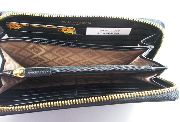 กระเป๋าสตางค์ JEAN-LOUIS SCHERRER ดำ-ครีม ใหม่ แท้