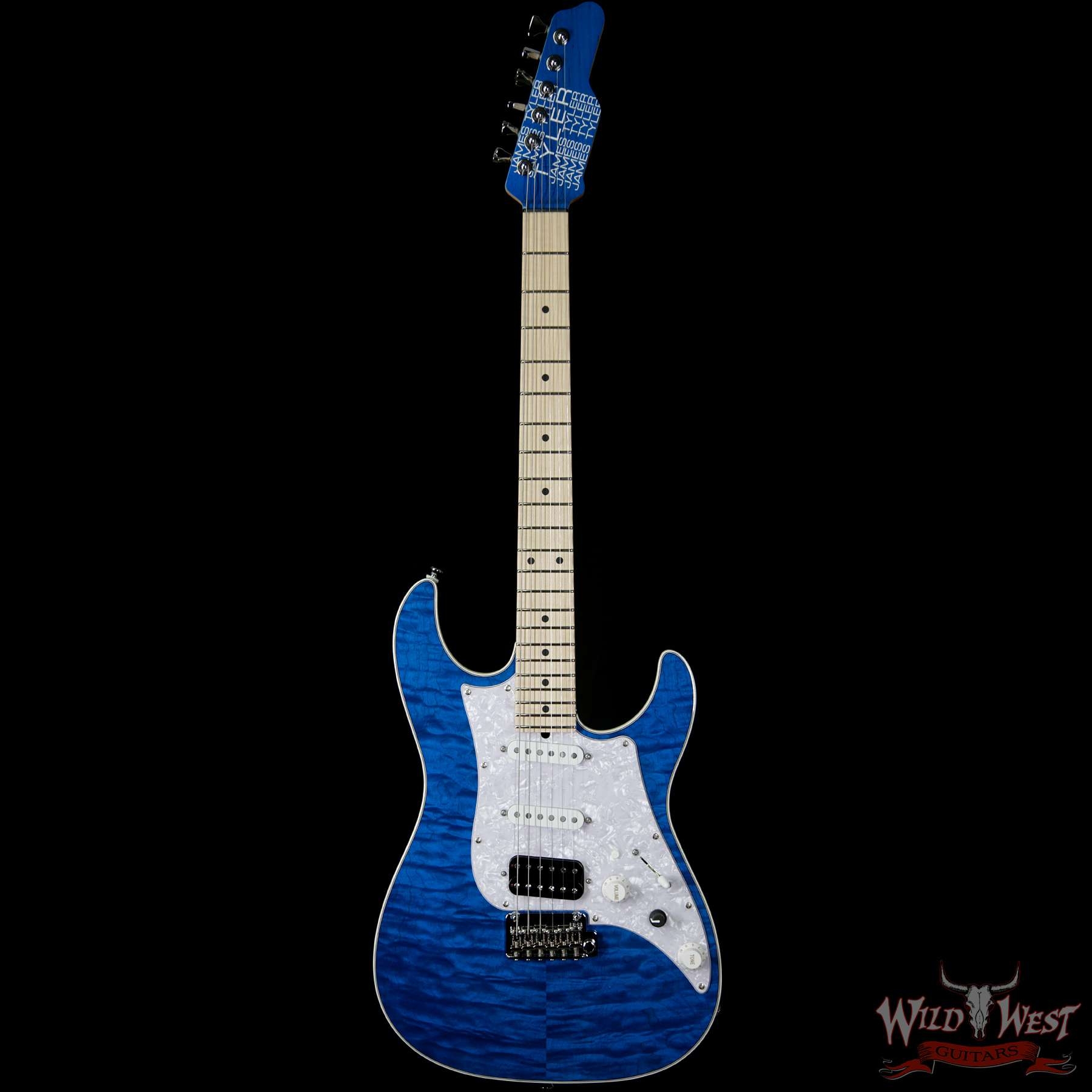 James Tyler Japan 2018 NAMM Studio Elite HD HSS w/ Midboost Preamp Alder Body Quilt Maple Top - Transparent Blue