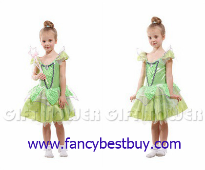ชุดเจ้าหญิงน้อยแฟนซีเด็ก หรือ Green Angel/Fairy สีเขียว ขนาด L, XL