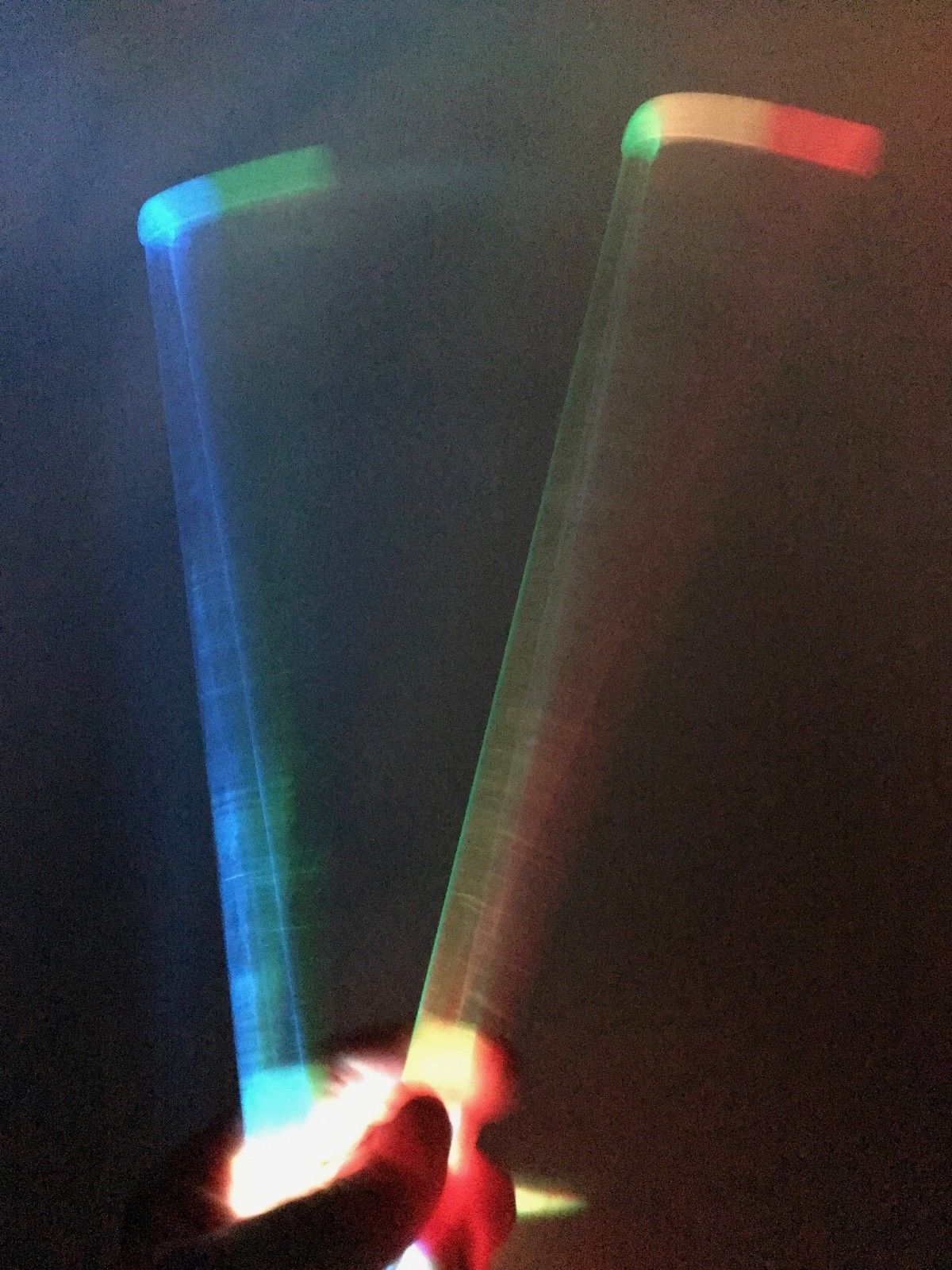 Rainbow Effect LED Drum Sticks Light Up Percussion rock stix Effect - Zildjian 5B