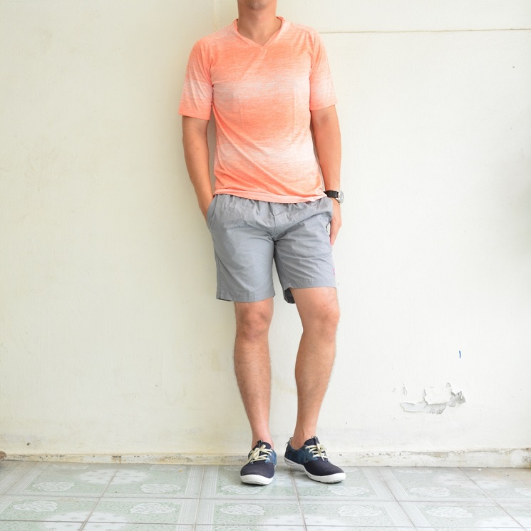 เสื้อยืด เสื้อกีฬา Micro - สีส้ม