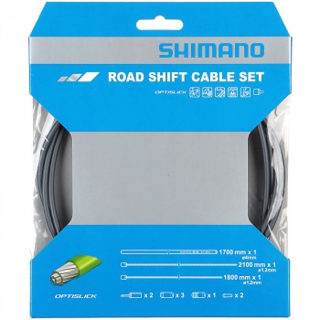 ชุดสายเกียร์หมอบ/ภูเขา Shimano สาย Optislick น/ล ปลอก 1700mm