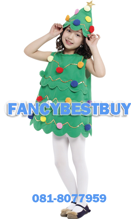 ชุดต้นคริสมาส Christmas Tree Costume สำหรับ เทศกาลคริสมาส ขนาด S, M