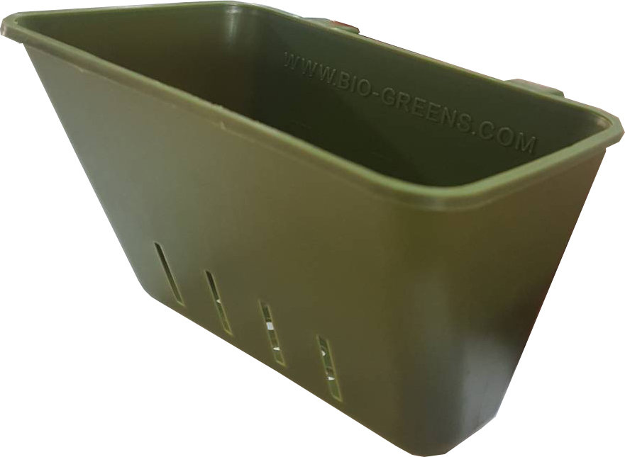 กระถางต้นไม้สวนแนวตั้ง ขนาดเล็ก สีเขียวเข้ม