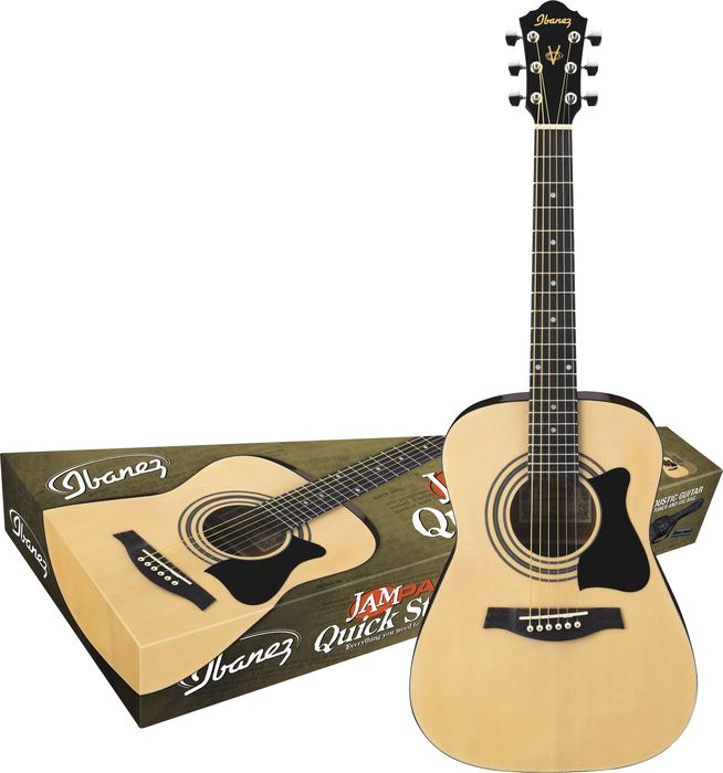 Ibanez IJV30 Quickstart 3/4 Acoustic Guitar Pack Natural