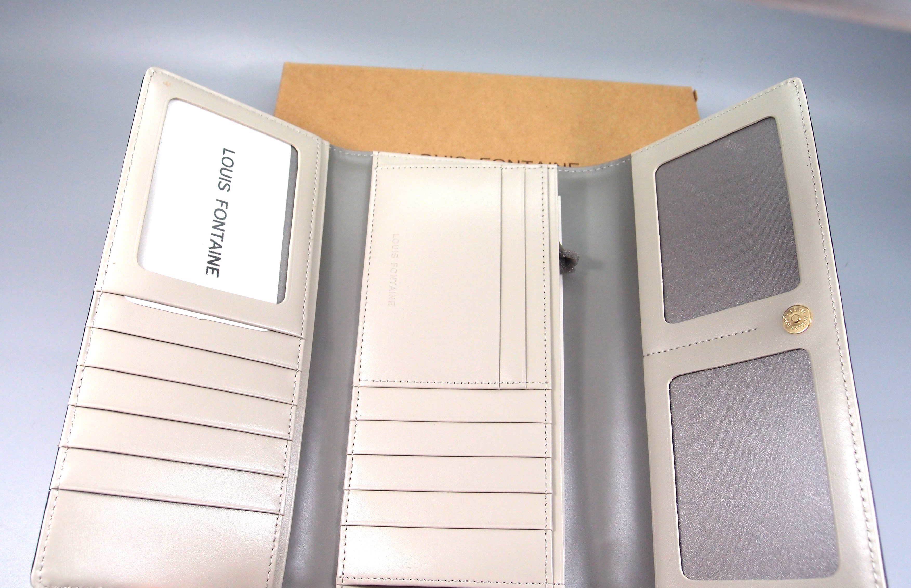 กระเป๋าสตางค์ LOUIS FONTAINE ดำ-เทา ใหม่ แท้