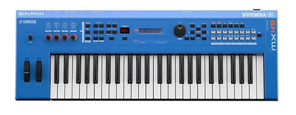 Yamaha MX49 49 Key Music Production Synthesizer Electric Blue