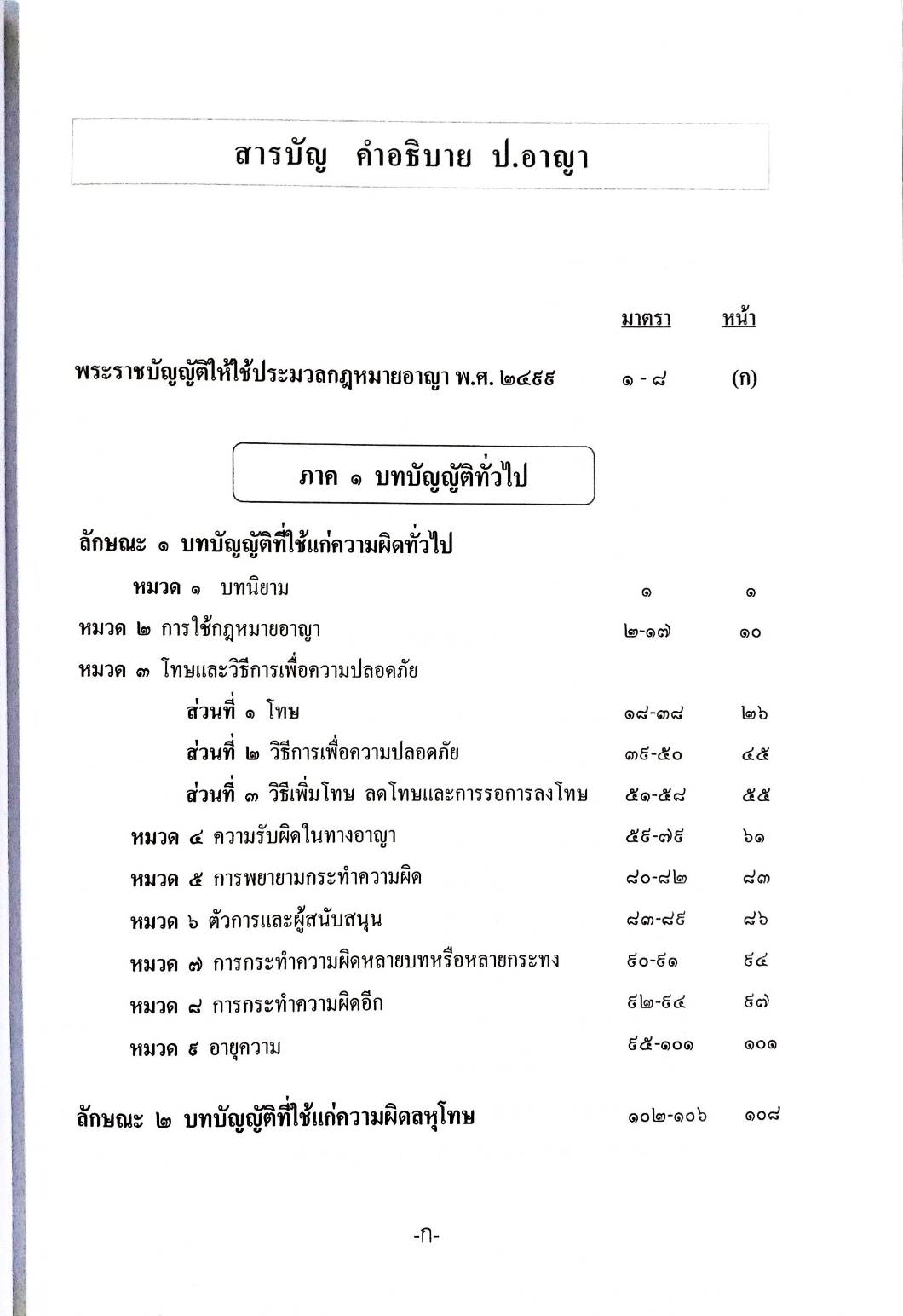 คำอธิบายประมวลกฎหมายอาญา แยกองค์ประกอบ ครบทุกมาตรา (พิมพ์ครั้งที่ 3) (5D 02)