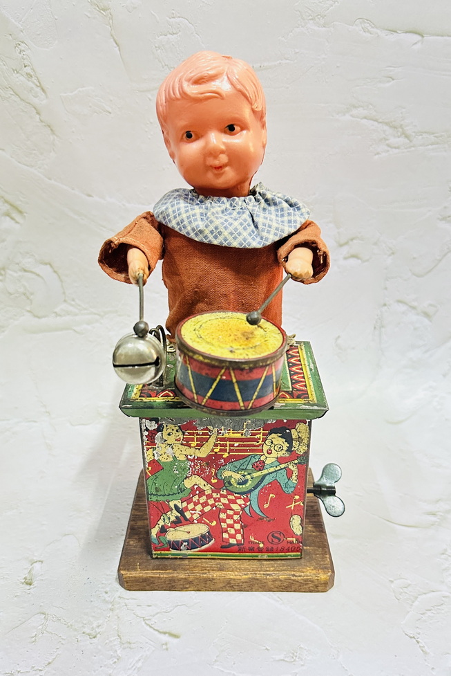30s Musical Drummer Boy Vintage Toy
