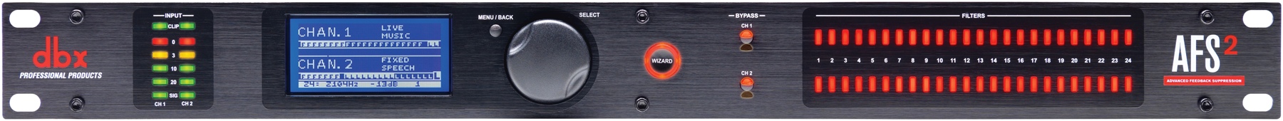 dbx AFS2 Advanced Feedback Suppression Processor