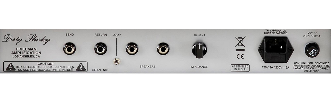 Friedman Dirty Shirley 40W 1x12 Tube Guitar Combo Amp with Celestion Creamback Black