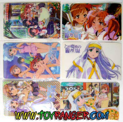 สติ๊กเกอร์พลาสติก To Aru Majutsu no Index ชุด A (6ใบ)