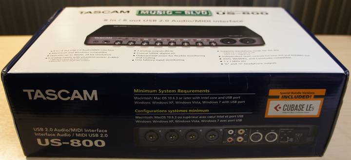TASCAM US-800 USB Audio/MIDI Interface