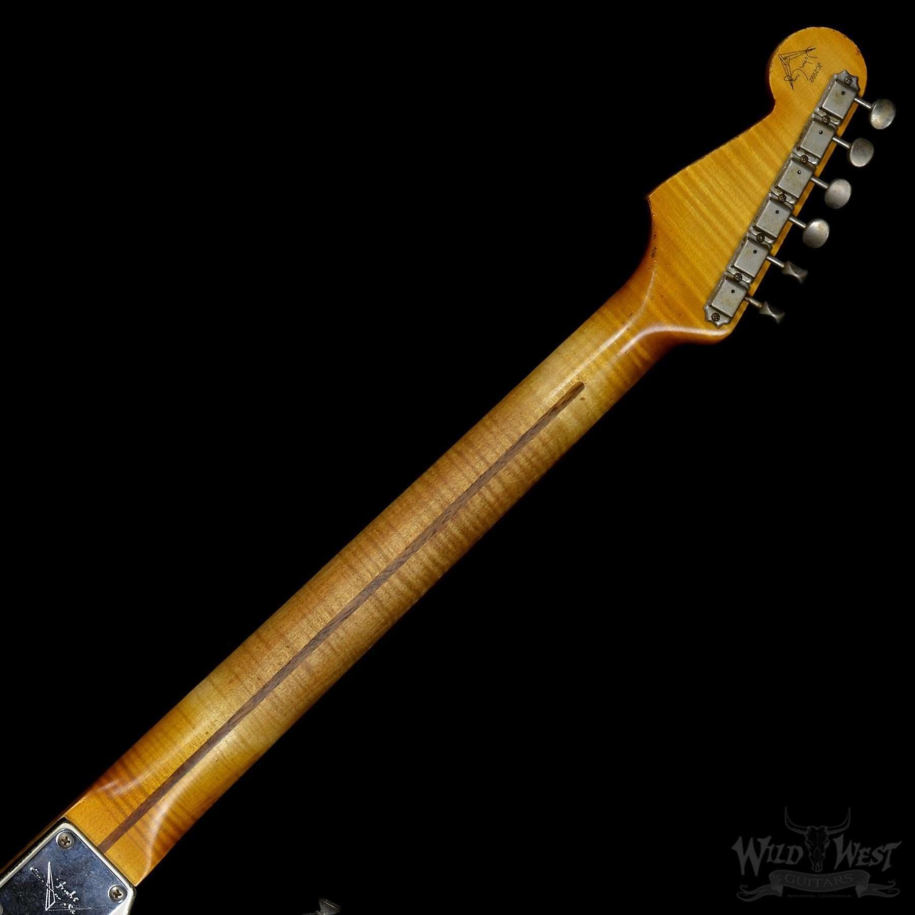 Fender Custom Shop Masterbuilt 1956 Heavy Relic Inca Silver Silver Black Stratocaster by John Cruz