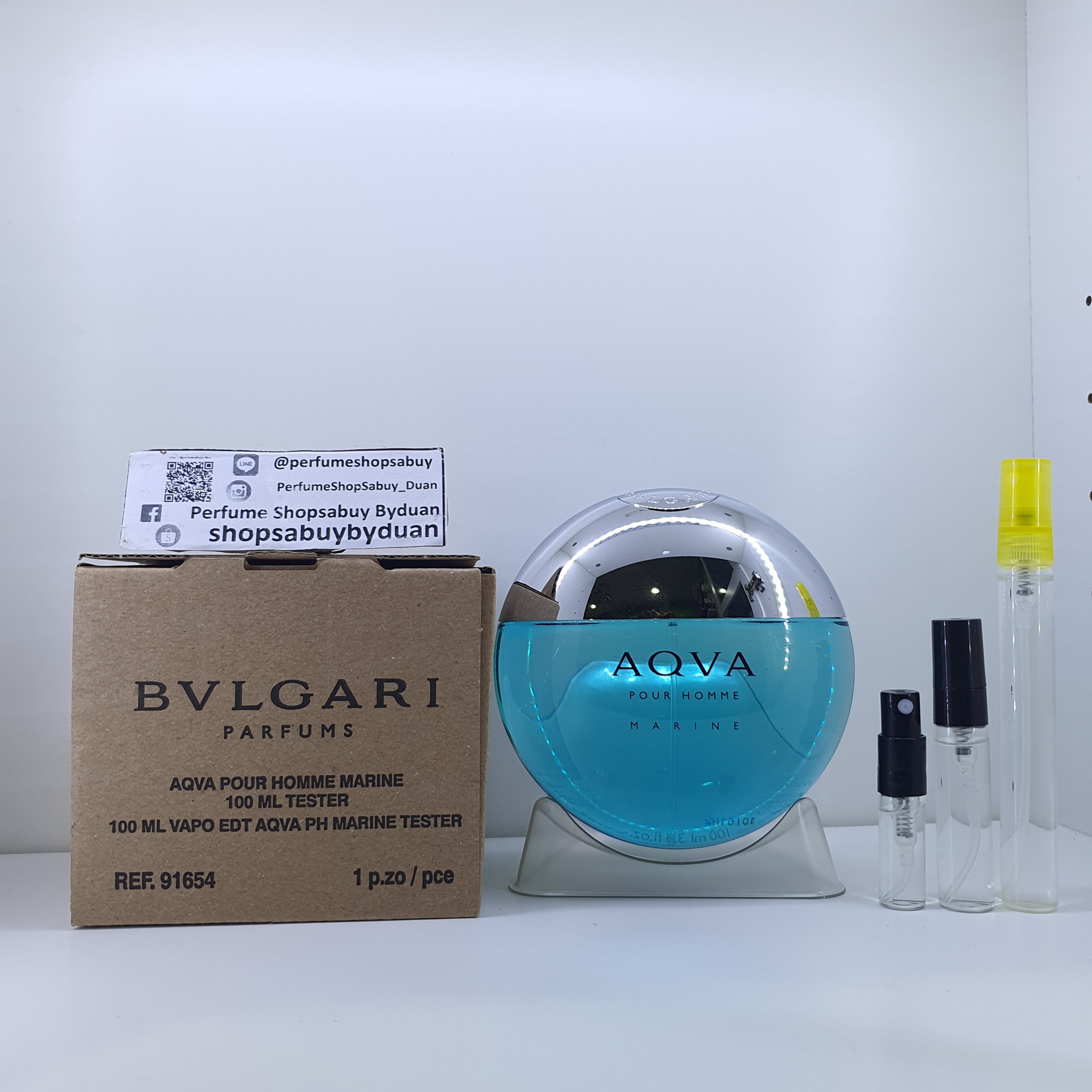 น้ำหอมแท้แบ่งขาย Bvlgari Aqva Pour Homme Marine EDT for Men💕Travel Size แบบทดลอง