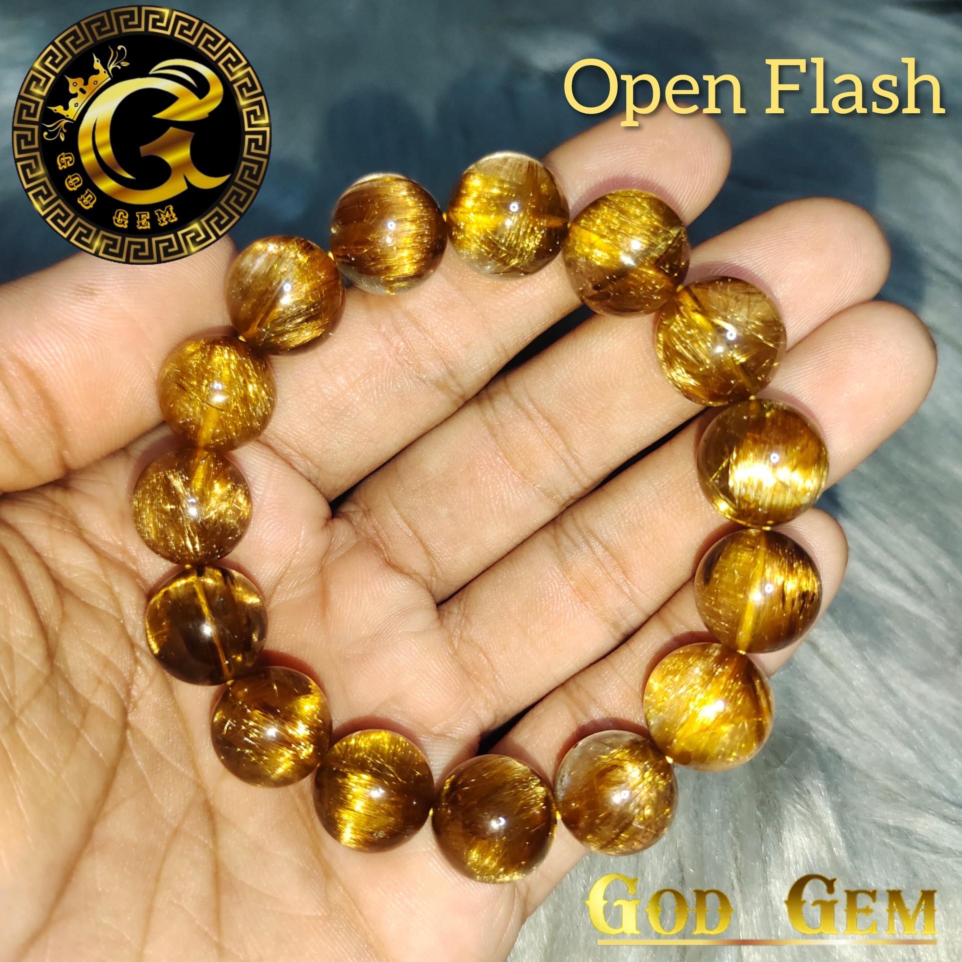 ข้อมือหิน ไหมทองนางพญาเสือโคร่ง✨ The God!!