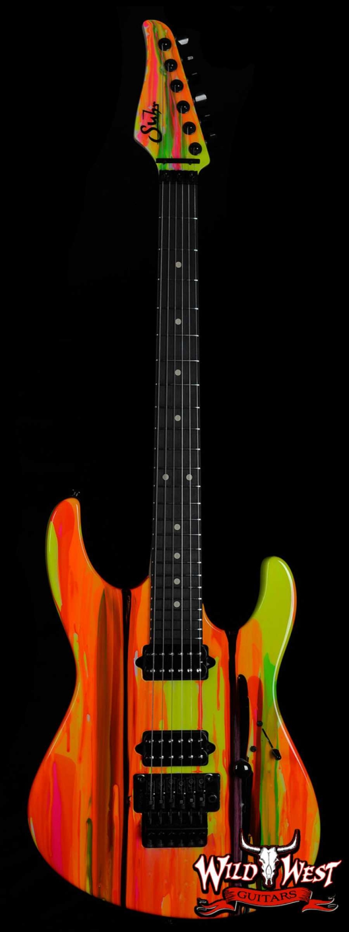 Suhr 80s MKII Drip Ebony Board Floyd Rose Tremolo