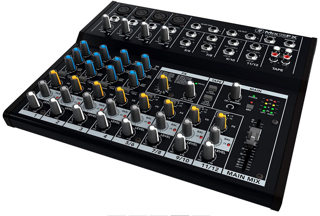 Mackie Mix12FX 12-Channel Compact Mixer with Effects