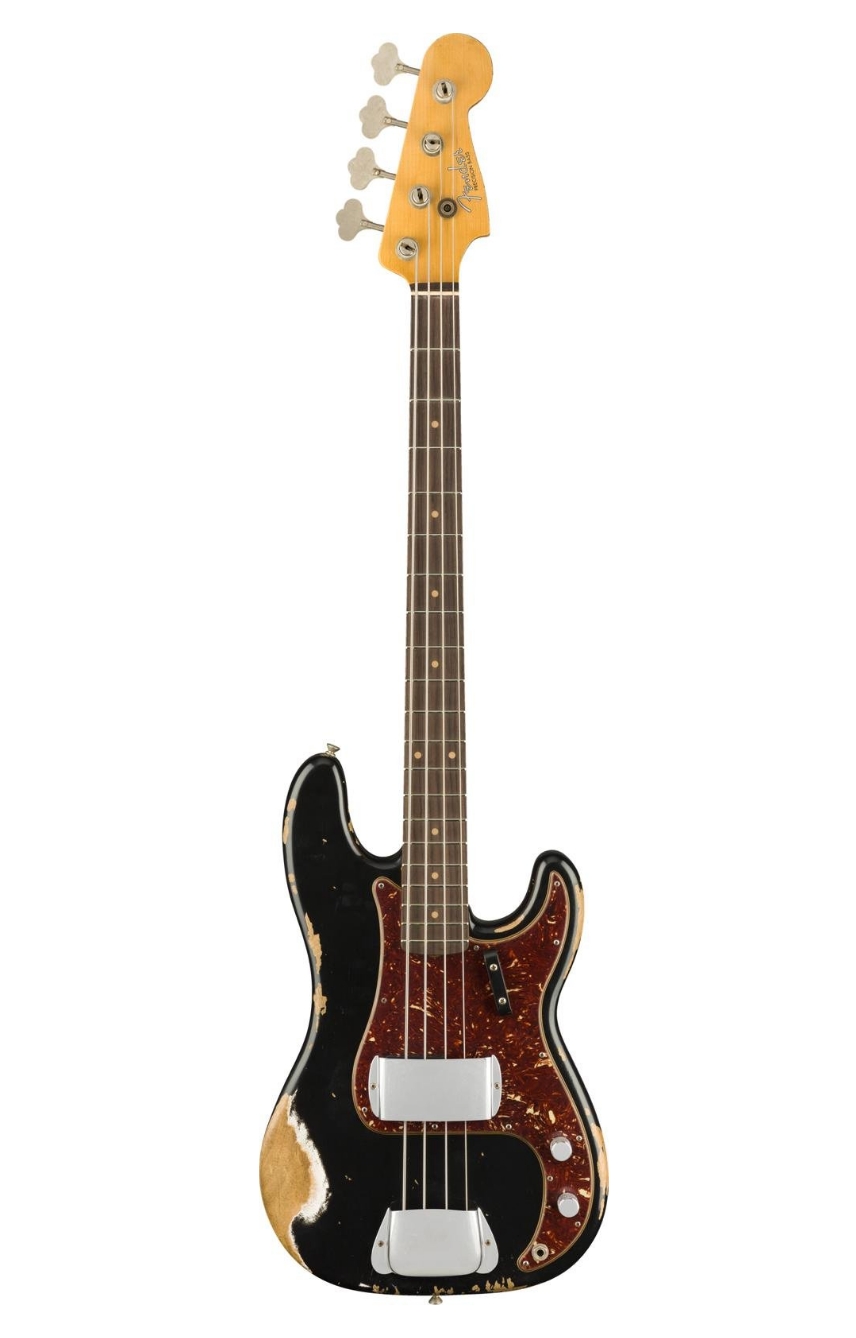Fender Custom Shop 1960 Time Machine Heavy Relic Precision Bass - Aged Black