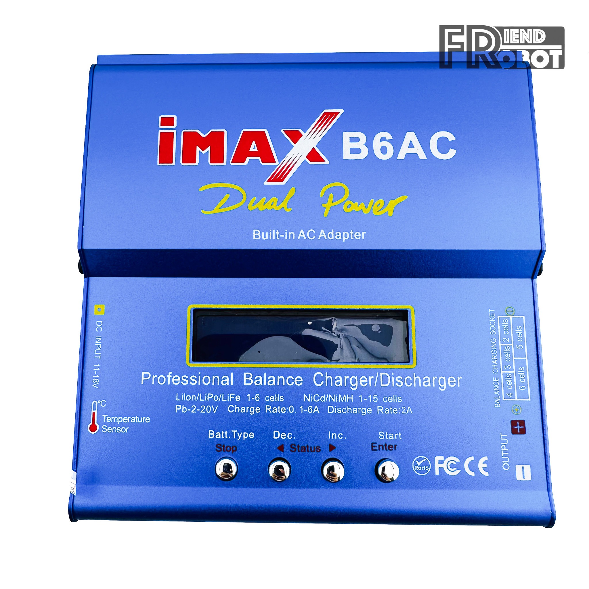 เครื่องชาร์จแบตเตอรี่ B6AC 80W (สีน้ำเงิน)