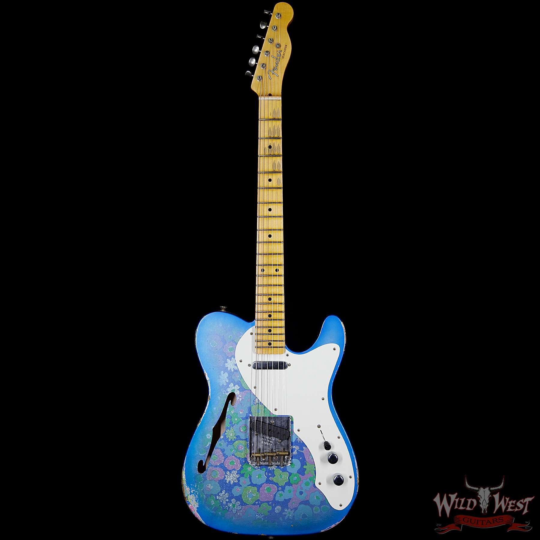 Fender Custom Shop 2017 NAMM Limited Edition 50s Telecaster Thinline Relic - Blue Flower