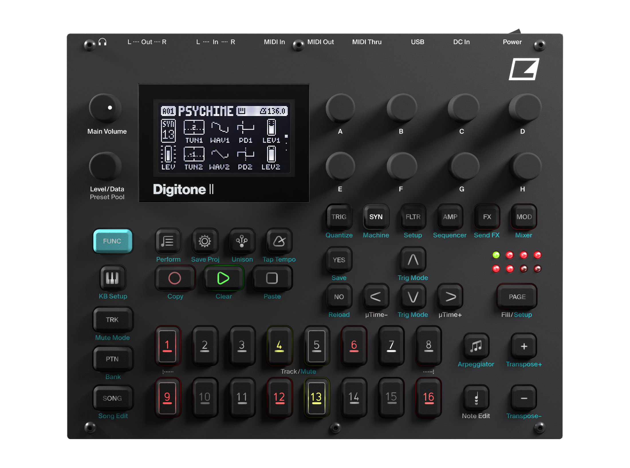 Elektron Digitone II 16-Track Polyphonic Digital Synthesizer