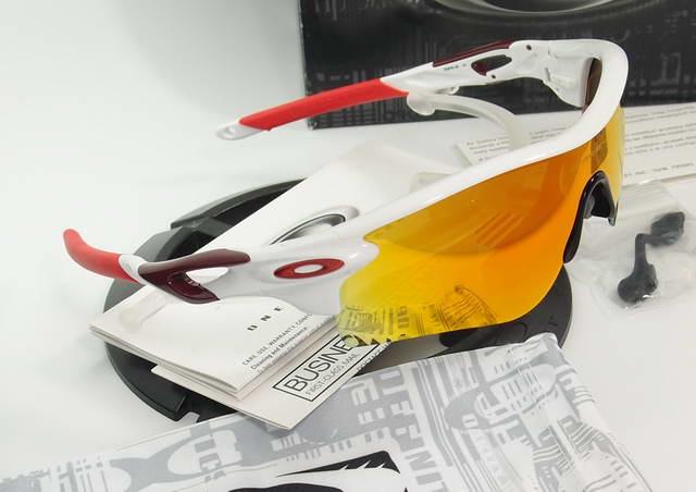 OAKLEY CUSTOM RADARLOCK PATH Polished White with Fire Iridium