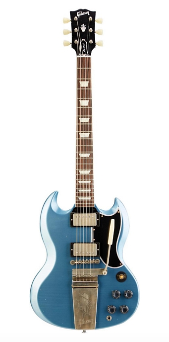 Gibson Custom Shop SG Standard Reissue with Maestro Vibrola Electric Guitar - Pelham Blue
