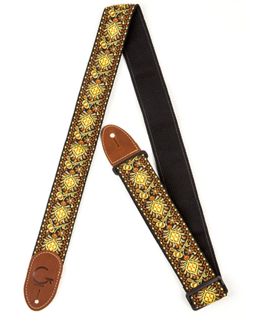 Gretsch Yellow/Orange Jaquard Weave Guitar Strap