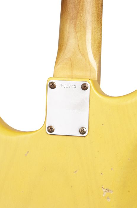 Fender Custom Shop 1961 Stratocaster Relic Ash Electric Guitar Master Built by Dale Wilson Transparent Yellow