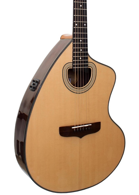Giannini GSCRA PRO CEQ B-BAND Hand Built Acoustic Electric Guitar - Natural