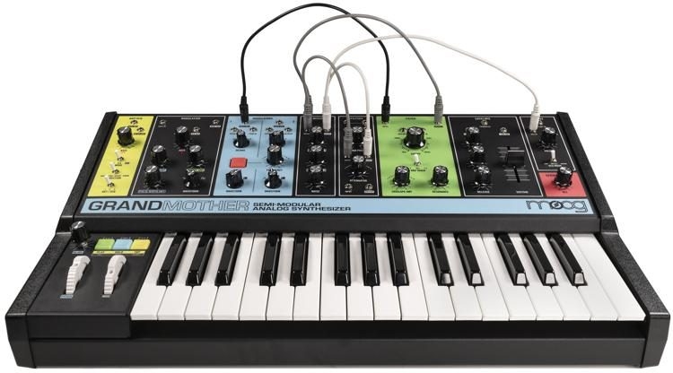 Moog Grandmother Semi-Modular Eurorack Analog Synthesizer and Step Sequencer