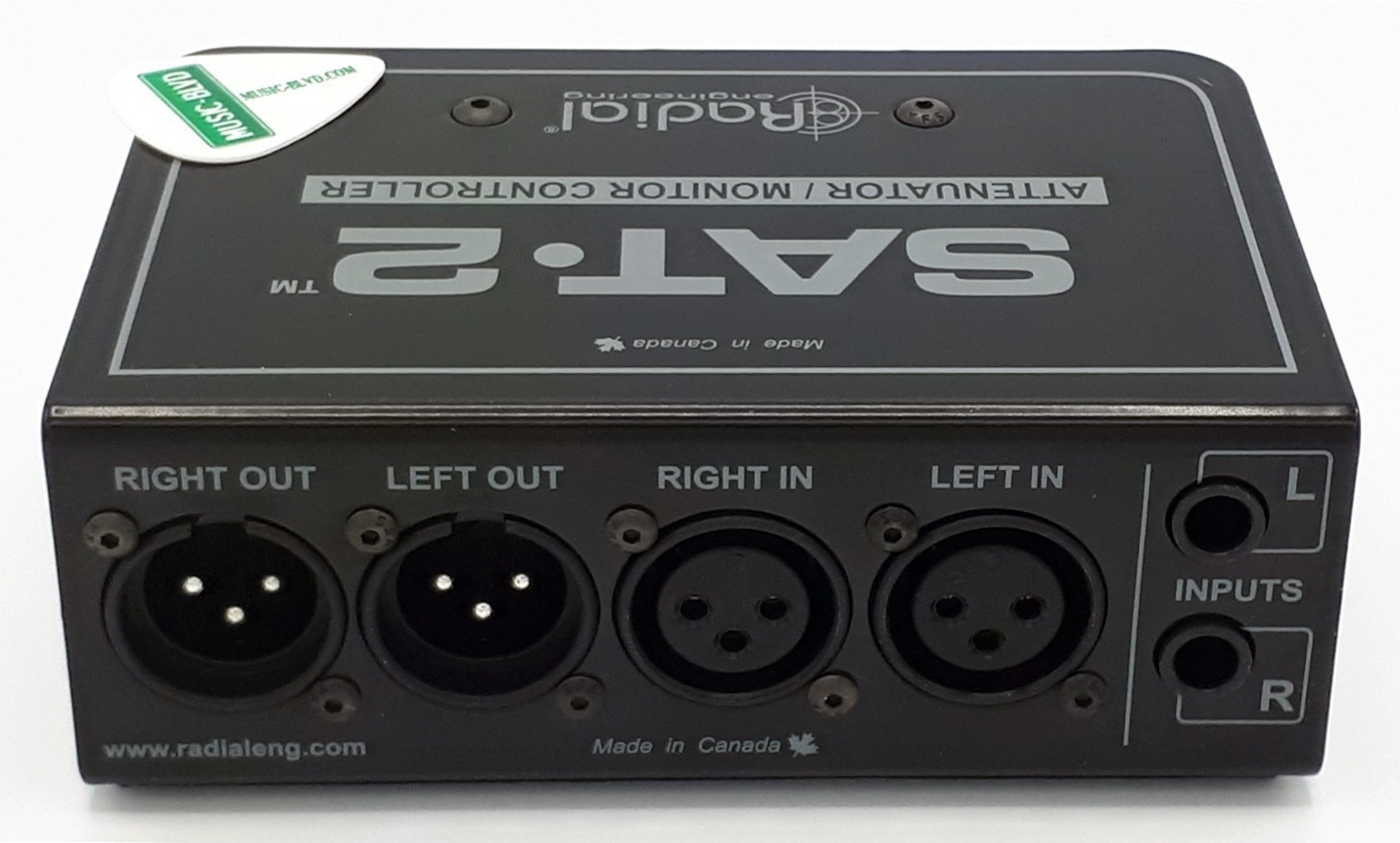 Radial Engineering SAT-2 Stereo Monitor Controller and Audio Attenuator